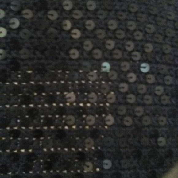 Talbots Sequin Accented Indigo Blue Sweater - Picture 4 of 8